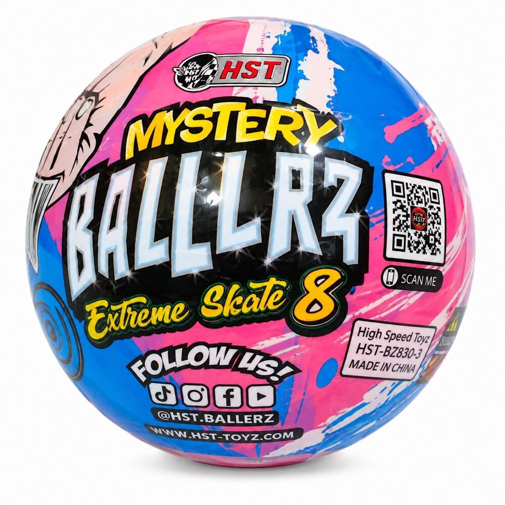Mystery Baller Extreme Skate 8 HST Mini Collectible Ball Blind Toy Pink Blue